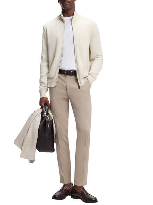 Cardigan in cotone con zip Hugo Boss | 50556345131